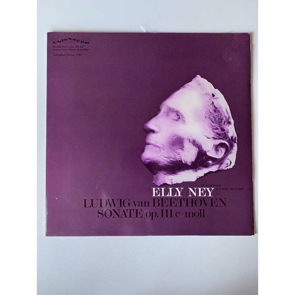 Elly Ney Beethoven Sonate Op.111 C-Moll Colosseum Records SM 527 German EX Vinyl